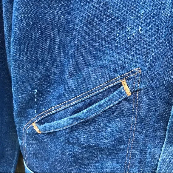 Vintage 70s Wrangler No-Fault Denims Trucker Jacket 38 L 74136NV - Picture 3 of 13
